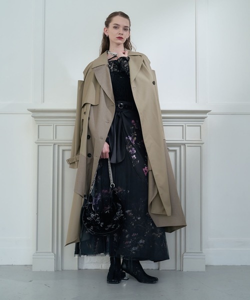 HARE（ハレ）の「TSUBOMIレイヤースカート(HARE)（スカート・レディース・グレー/ブラック/ネイビー・FREE）」の13枚目の写真