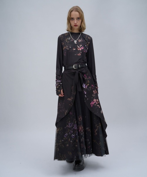 HARE（ハレ）の「TSUBOMIレイヤースカート(HARE)（スカート・レディース・グレー/ブラック/ネイビー・FREE）」の15枚目の写真