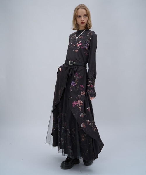 HARE（ハレ）の「TSUBOMIレイヤースカート(HARE)（スカート・レディース・グレー/ブラック/ネイビー・FREE）」の16枚目の写真