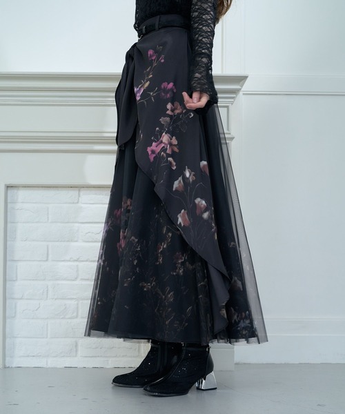 HARE（ハレ）の「TSUBOMIレイヤースカート(HARE)（スカート・レディース・グレー/ブラック/ネイビー・FREE）」の5枚目の写真