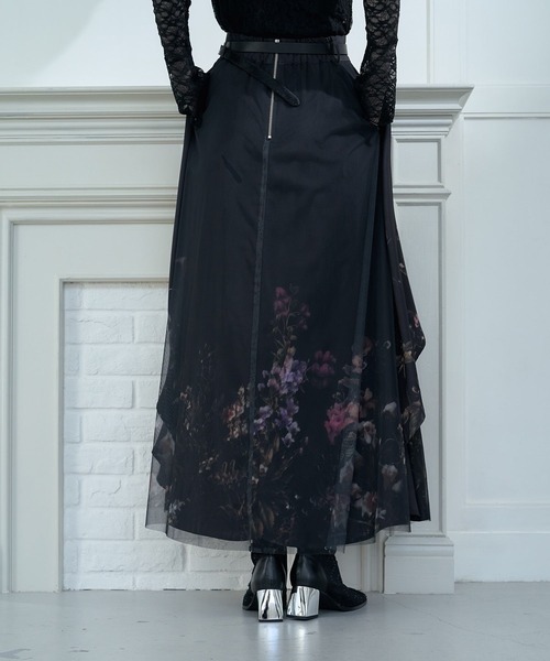 HARE（ハレ）の「TSUBOMIレイヤースカート(HARE)（スカート・レディース・グレー/ブラック/ネイビー・FREE）」の6枚目の写真