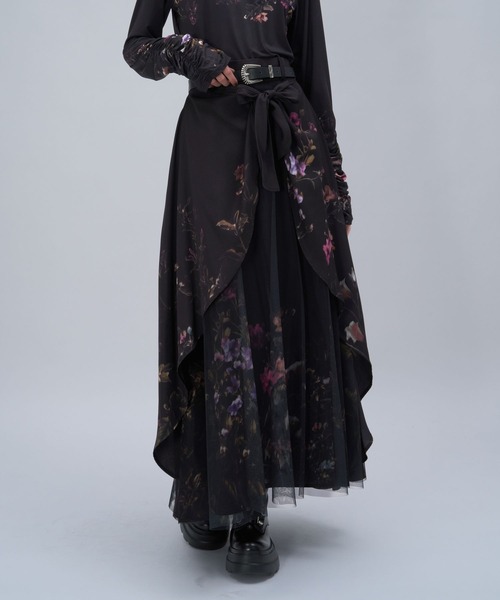 HARE（ハレ）の「TSUBOMIレイヤースカート(HARE)（スカート・レディース・グレー/ブラック/ネイビー・FREE）」の9枚目の写真