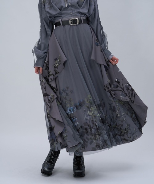 HARE（ハレ）の「TSUBOMIレイヤースカート(HARE)（スカート・レディース・グレー/ブラック/ネイビー・FREE）」の10枚目の写真