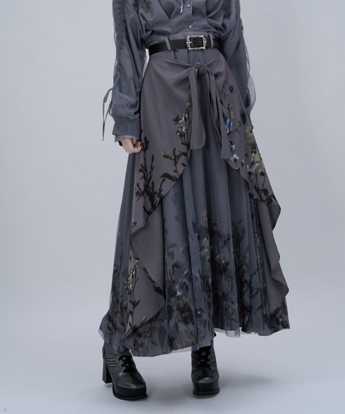 HARE（ハレ）の「TSUBOMIレイヤースカート(HARE)（スカート・レディース・グレー/ブラック/ネイビー・FREE）」の11枚目の写真