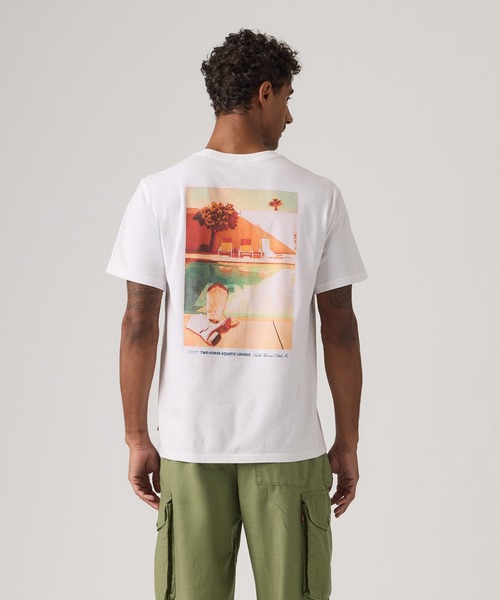 Levi's(リーバイス)の「Levi's/リーバイス ショートスリーブ リラックス Tシャツ(Tシャツ/カットソー・メンズ・ホワイト・XL/L/M/S)」の2枚目の写真
