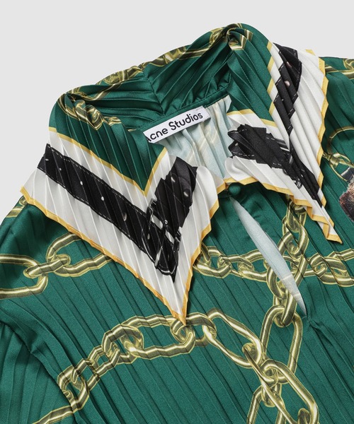 Acne Studios（アクネストゥディオズ）の「FN-WN-BLOU001266（シャツ/ブラウス・レディース・グリーン・36/34）」の3枚目の写真