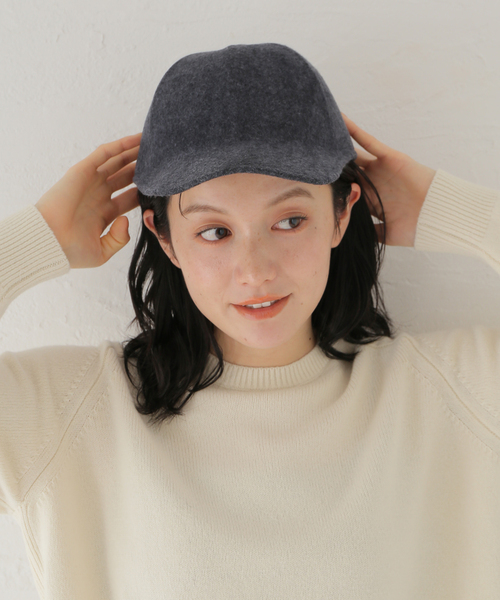GRILLO（グリーロ）の「GRILLO/グリーロ フェルトキャップ（キャップ・レディース・ブラック/グレー・FREE）」の13枚目の写真