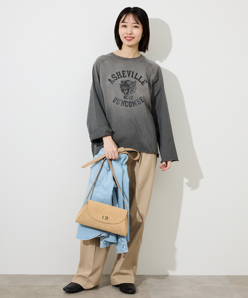 AULENTTI(オウレンティ)の「AULENTTI/オウレンティ フラップショルダーBAG ST-Y02-ACC-SCDO(ショルダーバッグ・レディース・ベージュ・FREE)」の6枚目の写真
