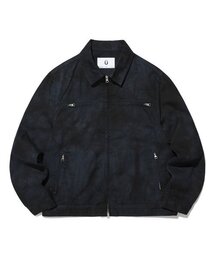 ISTKUNST | DYED ZIP UP JUMPER_NAVY(IK2DSMB931A)(デニムジャケット)