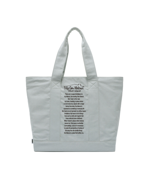 ISTKUNST（イストクンスト）の「[IKXSUH] CANVAS TOTE BAG_GREY(IK2DMMAB43C)（トートバッグ・レディース・グレー・FREE）」の2枚目の写真