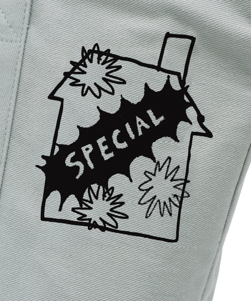 ISTKUNST（イストクンスト）の「[IKXSUH] CANVAS TOTE BAG_GREY(IK2DMMAB43C)（トートバッグ・レディース・グレー・FREE）」の4枚目の写真