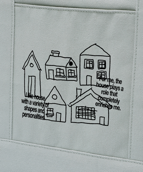 ISTKUNST（イストクンスト）の「[IKXSUH] CANVAS TOTE BAG_GREY(IK2DMMAB43C)（トートバッグ・レディース・グレー・FREE）」の5枚目の写真
