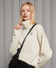 LARTIGENT（ラーティゼン）の「LR HALF ZIP TOP(IVORY)（ニット/セーター）」
