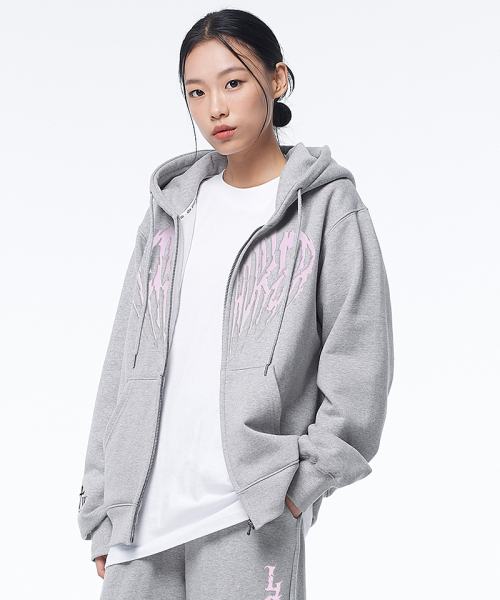 ARTISTWEAR（アーティストウェア）の「[ATW] ザムードイズピンク フードジップアップ（パーカー・レディース・その他・2XL/L/M/XL/S/XXXX-LARGE）」の6枚目の写真