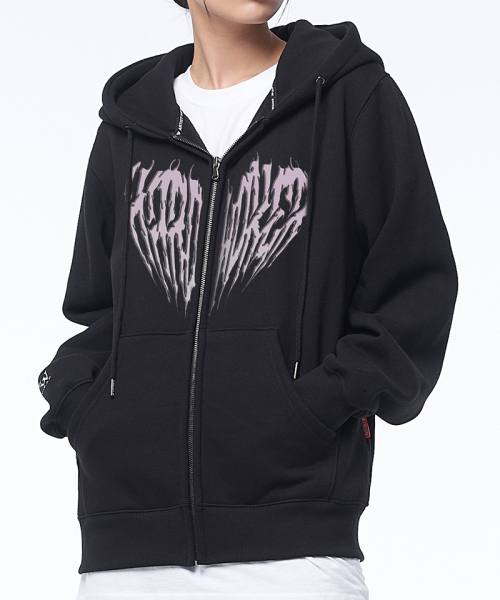 ARTISTWEAR（アーティストウェア）の「[ATW] ザムードイズピンク フードジップアップ（パーカー・レディース・その他・2XL/L/M/XL/S/XXXX-LARGE）」の7枚目の写真