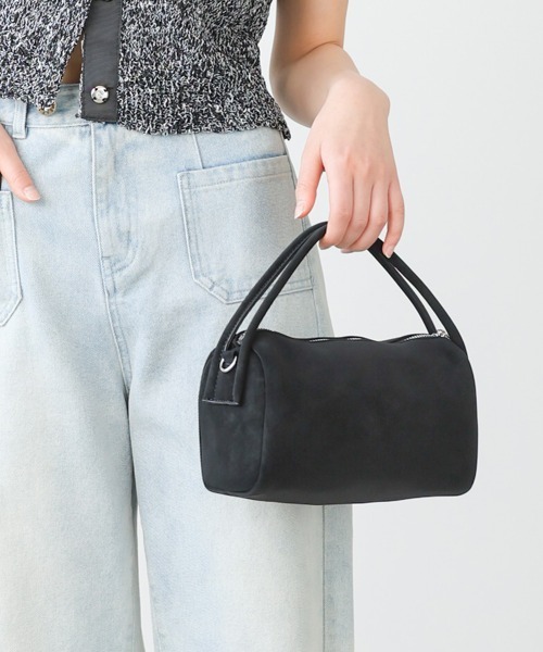 Bab（バブ）の「2WAYスエード調ミニバッグ（ショルダーバッグ・レディース・ブルー/アイボリー/ブラック・ONESIZE）」の3枚目の写真