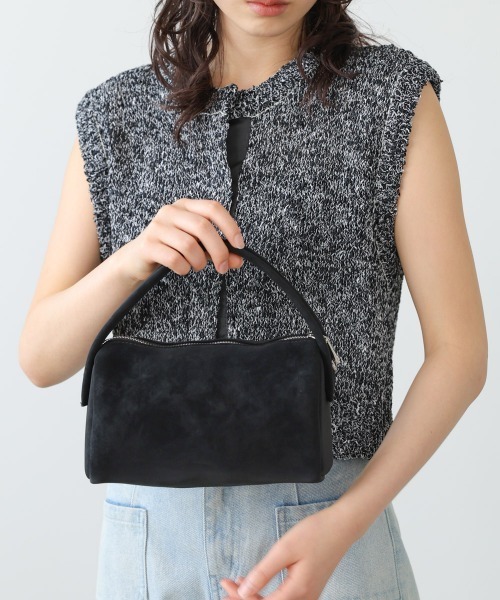 Bab（バブ）の「2WAYスエード調ミニバッグ（ショルダーバッグ・レディース・ブルー/アイボリー/ブラック・ONESIZE）」の10枚目の写真