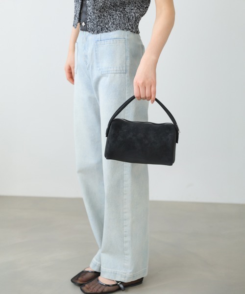 Bab（バブ）の「2WAYスエード調ミニバッグ（ショルダーバッグ・レディース・ブルー/アイボリー/ブラック・ONESIZE）」の12枚目の写真