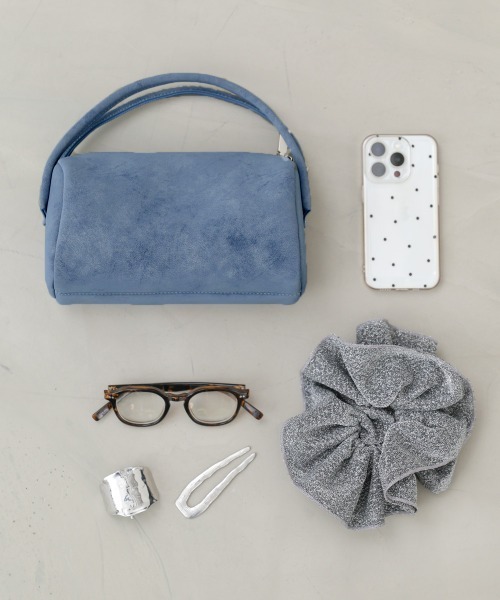 Bab（バブ）の「2WAYスエード調ミニバッグ（ショルダーバッグ・レディース・ブルー/アイボリー/ブラック・ONESIZE）」の16枚目の写真