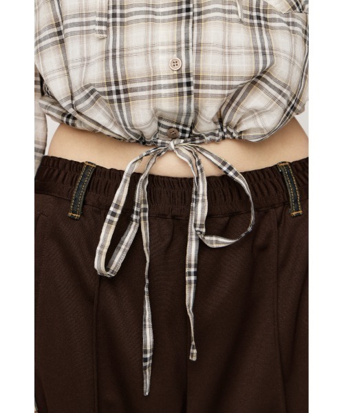 SLY（スライ）の「【2026SS新作】CHECK HOODIE SH チェックフーディーシャツ 冬服 春服（シャツ/ブラウス・レディース・ブラック系その他2/ベージュ系その他・FREE）」の12枚目の写真