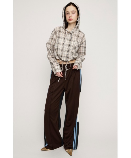 SLY（スライ）の「【2026SS新作】CHECK HOODIE SH チェックフーディーシャツ 冬服 春服（シャツ/ブラウス・レディース・ブラック系その他2/ベージュ系その他・FREE）」の16枚目の写真