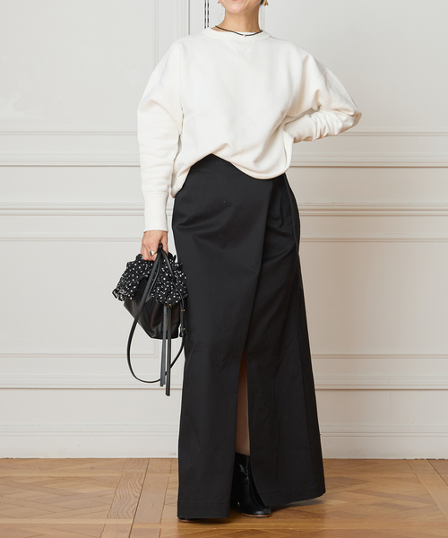 IENA LA BOUCLE（イエナラブークル）の「IENA LA BOUCLE チノラップスカート（スカート・レディース・ブラック/ナチュラル・36/38）」の9枚目の写真