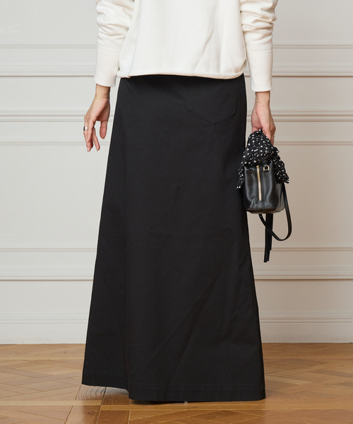 IENA LA BOUCLE（イエナラブークル）の「IENA LA BOUCLE チノラップスカート（スカート・レディース・ブラック/ナチュラル・36/38）」の15枚目の写真