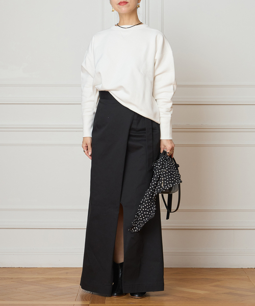 IENA LA BOUCLE（イエナラブークル）の「IENA LA BOUCLE チノラップスカート（スカート・レディース・ブラック/ナチュラル・36/38）」の18枚目の写真