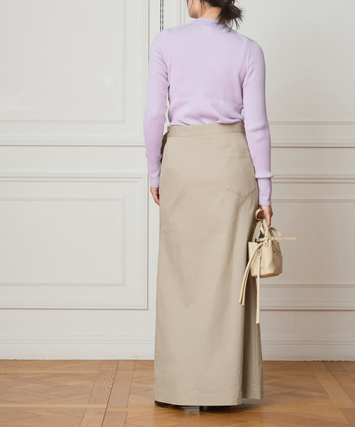 IENA LA BOUCLE（イエナラブークル）の「IENA LA BOUCLE チノラップスカート（スカート・レディース・ブラック/ナチュラル・36/38）」の6枚目の写真