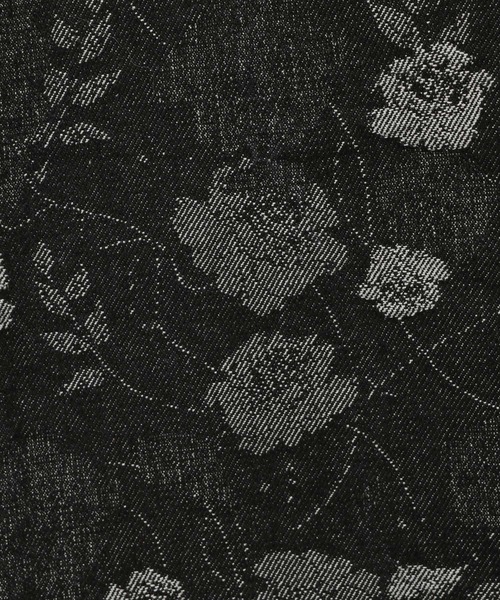 HARE（ハレ）の「フラワーガラデニムパンツ(HARE)（デニムパンツ・レディース・ブラック/ブルー・FREE）」の5枚目の写真