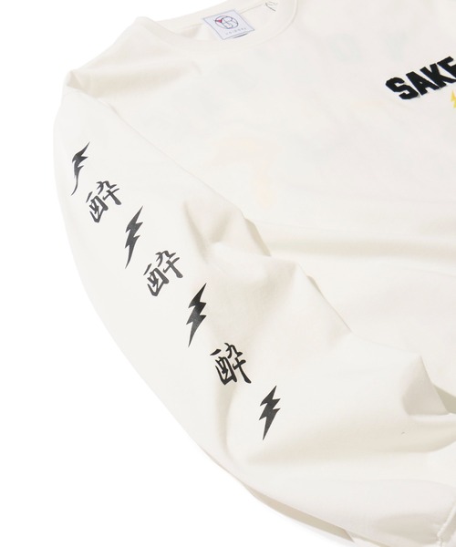ADPOSION(アドポーション)の「【YOIDORE】KAMINARISAMA クルーネックロングスリーブTシャツ(Tシャツ/カットソー・メンズ・ブラック/ホワイト/ライトグリーン・MEDIUM/LARGE/X-LARGE)」の9枚目の写真