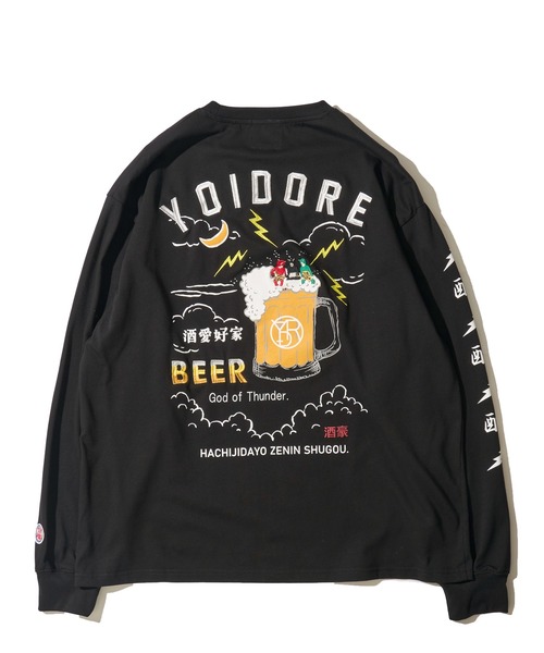 ADPOSION(アドポーション)の「【YOIDORE】KAMINARISAMA クルーネックロングスリーブTシャツ(Tシャツ/カットソー・メンズ・ブラック/ホワイト/ライトグリーン・MEDIUM/LARGE/X-LARGE)」の12枚目の写真