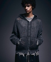 DANKE SCHON | DankeSchon/ダンケシェーン/ACID WASH MESH HOODIE(パーカー)