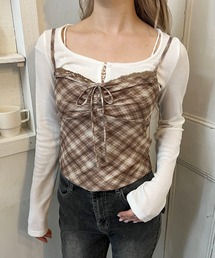 PHILLY | 《2点セット》チェックキャミセットカーディガン(カーディガン/ボレロ)