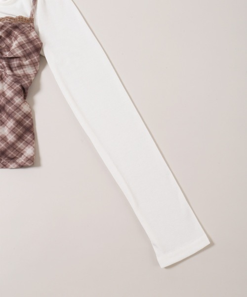 PHILLY（フィリー）の「《2点セット》チェックキャミセットカーディガン（カーディガン/ボレロ・レディース・グレー/ブラウン・FREE）」の15枚目の写真