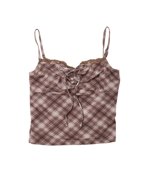 PHILLY（フィリー）の「《2点セット》チェックキャミセットカーディガン（カーディガン/ボレロ・レディース・グレー/ブラウン・FREE）」の14枚目の写真