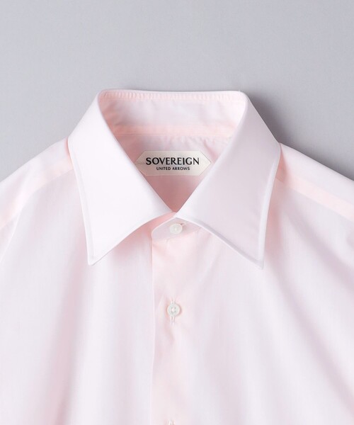 SOVEREIGN（ソブリン）の「＜SOVEREIGN＞ CANCLINI/シャンブレー ピンク セミワイドカラーシャツ（シャツ/ブラウス・メンズ・ライトピンク・42cm/43cm）」の4枚目の写真