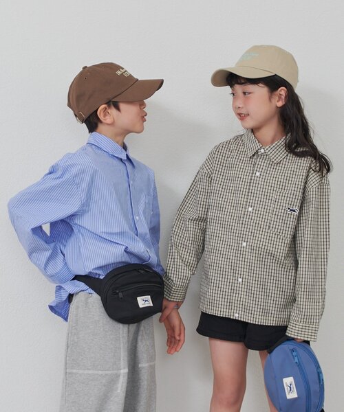 PENNEYS（ぺニーズ）の「≪26SS展示会アイテム≫【KIDS】【FOX×TYPY】新色追加ストライプチェック柄シャツ（シャツ/ブラウス・キッズ・サックスブルー/イエロー/ホワイト・150/130/110）」の10枚目の写真