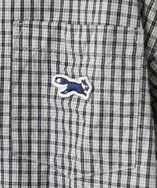 PENNEYS（ぺニーズ）の「≪26SS展示会アイテム≫【KIDS】【FOX×TYPY】新色追加ストライプチェック柄シャツ（シャツ/ブラウス・キッズ・サックスブルー/イエロー/ホワイト・150/130/110）」の5枚目の写真