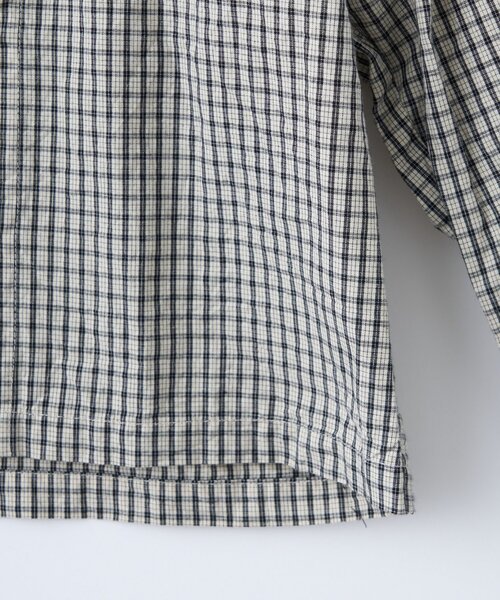 PENNEYS（ぺニーズ）の「≪26SS展示会アイテム≫【KIDS】【FOX×TYPY】新色追加ストライプチェック柄シャツ（シャツ/ブラウス・キッズ・サックスブルー/イエロー/ホワイト・150/130/110）」の7枚目の写真