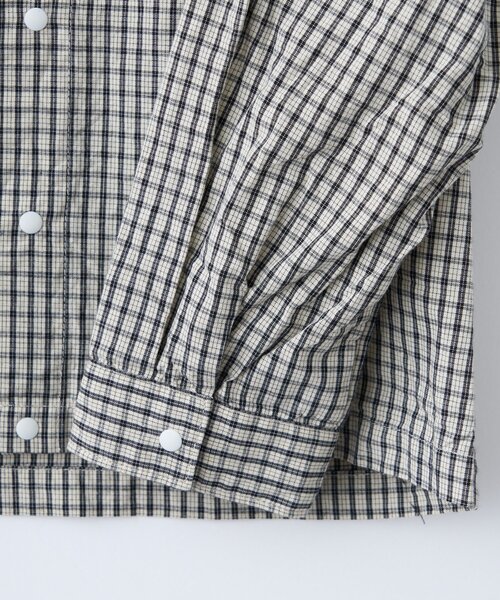 PENNEYS(ぺニーズ)の「【KIDS】FOX別注/綿100%ストライプチェック柄シャツ《ジュニアサイズあり》(シャツ/ブラウス・キッズ・サックスブルー/イエロー/ホワイト・150/130/110)」の6枚目の写真