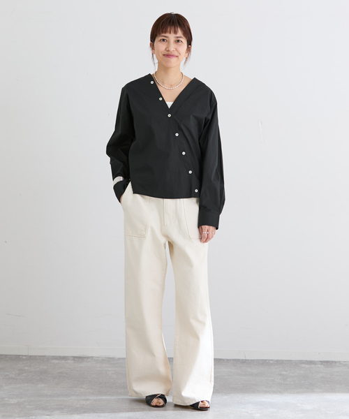 IENA（イエナ）の「デニムベイカーパンツ（デニムパンツ・レディース・ブルー/アイボリー・36/38）」の11枚目の写真