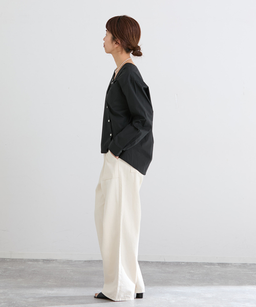 IENA（イエナ）の「デニムベイカーパンツ（デニムパンツ・レディース・ブルー/アイボリー・36/38）」の12枚目の写真