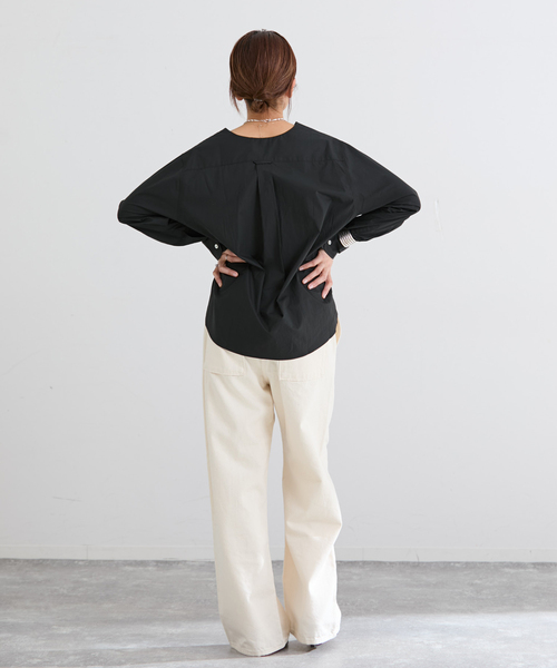 IENA（イエナ）の「デニムベイカーパンツ（デニムパンツ・レディース・ブルー/アイボリー・36/38）」の13枚目の写真