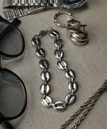 MAGASIN DE MODE Brew（マガジンデモードブリュー）の「【MAGASIN DE MODE Brew】ステンレスシルバーチェーンブレスレット TYPE-1 KNF-YI（ブレスレット）」