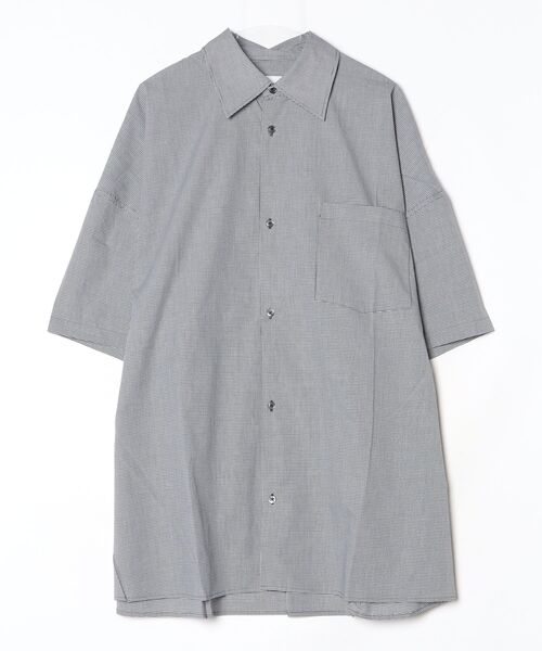 VOAAOV（ヴォアーブ）の「【VOAAOV】 XXXXL SHIRT Short Sleeve（シャツ/ブラウス・メンズ・ストライプ/チェック/サックスブルー/チャコールグレー・FREE）」の13枚目の写真