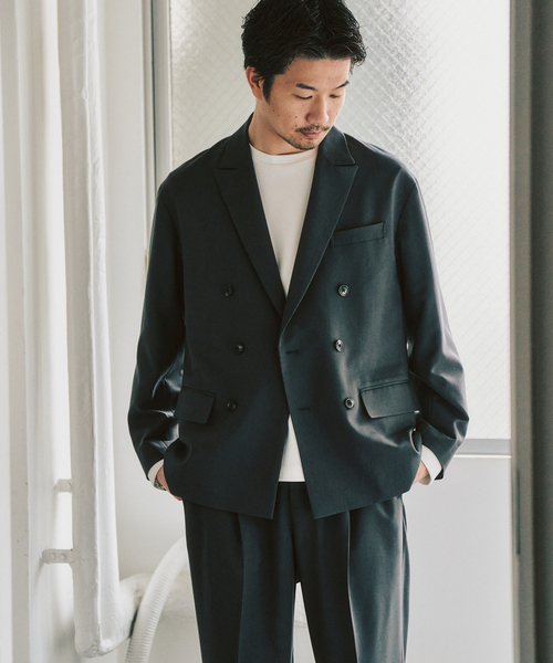 417 EDIFICE（フォーワンセブンエディフィス）の「TRダブルワイドセットアップ ”ジャケット1点+パンツ1点” の2点セット（セットアップ・メンズ・チャコールグレー/カーキ/ベージュ・LARGE/MEDIUM/SMALL）」の9枚目の写真