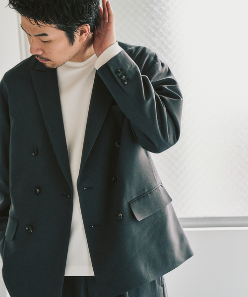 417 EDIFICE（フォーワンセブンエディフィス）の「TRダブルワイドセットアップ ”ジャケット1点+パンツ1点” の2点セット（セットアップ・メンズ・チャコールグレー/カーキ/ベージュ・LARGE/MEDIUM/SMALL）」の11枚目の写真