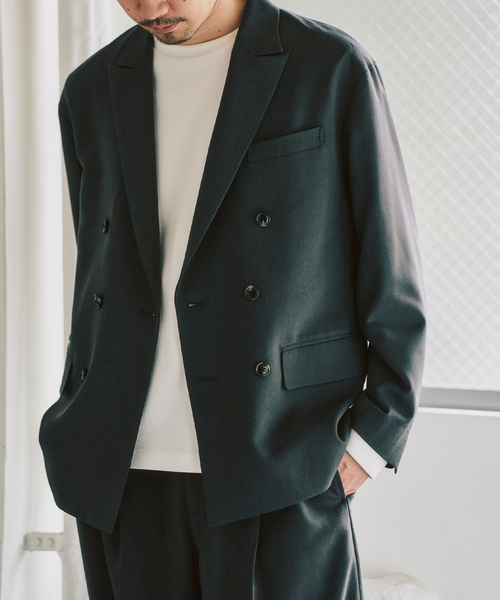 417 EDIFICE（フォーワンセブンエディフィス）の「TRダブルワイドセットアップ ”ジャケット1点+パンツ1点” の2点セット（セットアップ・メンズ・チャコールグレー/カーキ/ベージュ・LARGE/MEDIUM/SMALL）」の12枚目の写真