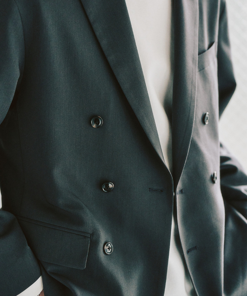 417 EDIFICE（フォーワンセブンエディフィス）の「TRダブルワイドセットアップ ”ジャケット1点+パンツ1点” の2点セット（セットアップ・メンズ・チャコールグレー/カーキ/ベージュ・LARGE/MEDIUM/SMALL）」の14枚目の写真